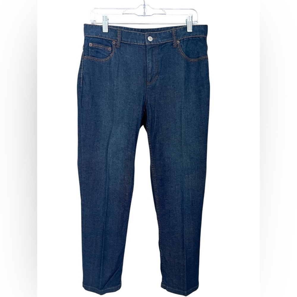 Liz Claiborne Woman’s Dark Blue Straight Jeans - Size 8